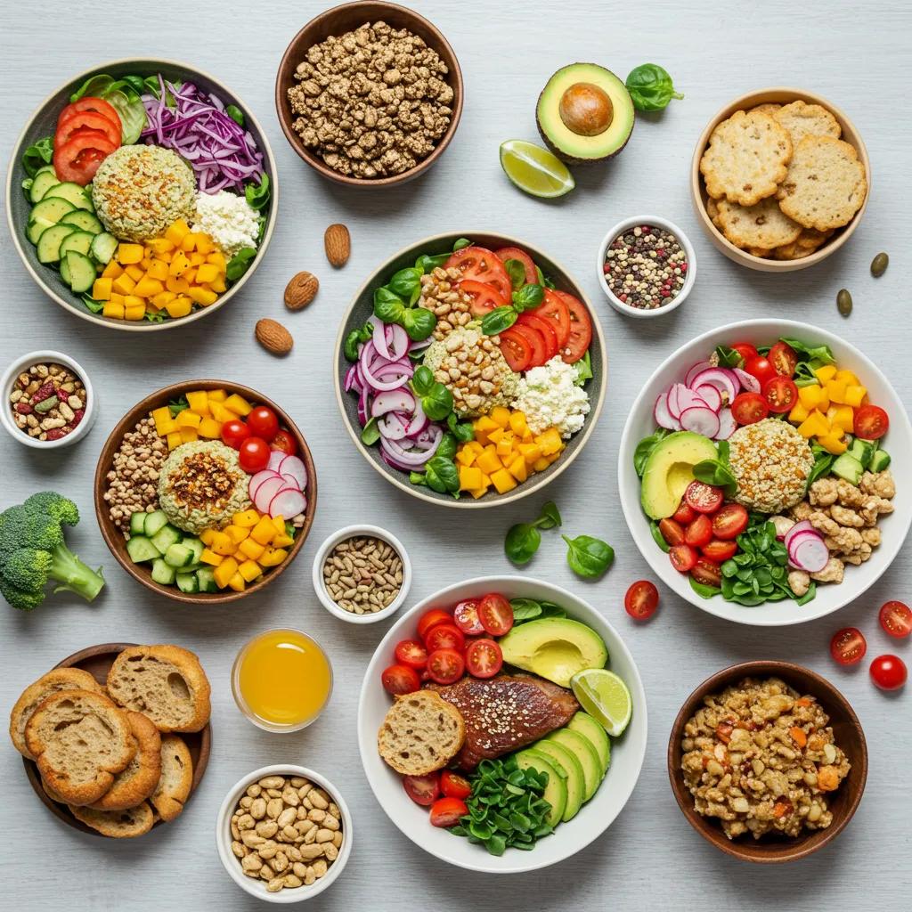 Gesunde Mahlzeiten, speziell für verschiedene weibliche Körpertypen arrangiert – für eine vielfältige und maßgeschneiderte Ernährung