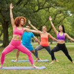 Diverse group of individuals exercising and preparing healthy meals, representing effective weight loss strategies for endomorphs