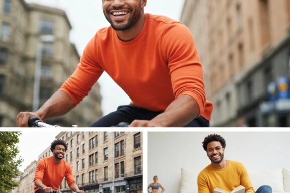 Diverse group of individuals representing different body types engaging in fitness activities in a gym