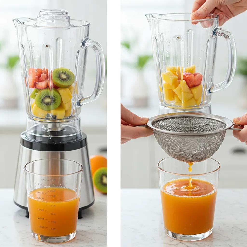 DIY-Anleitung: Mixen und Abseihen – Saft zubereiten ohne Entsafter