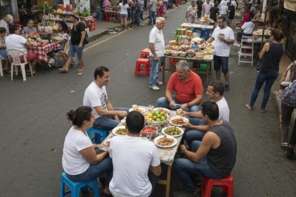 Group fitness analysis session in a modern gym with diverse individuals and trainers