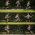 Person engaging in various physical activities illustrating different activity levels