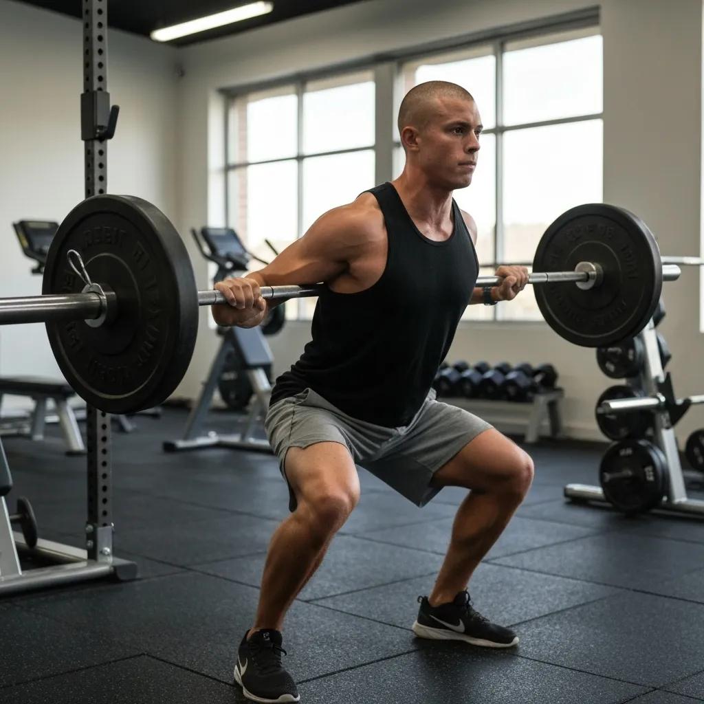 Person beim Krafttraining im Fitnessstudio — Verbindung von Bewegung und Ernährung für Gewichtsverlust