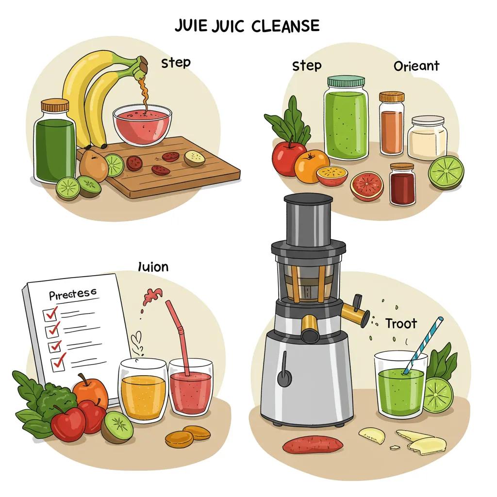 Schritt‑für‑Schritt: Vorbereitung einer Saftkur mit frischen Zutaten und Entsafter