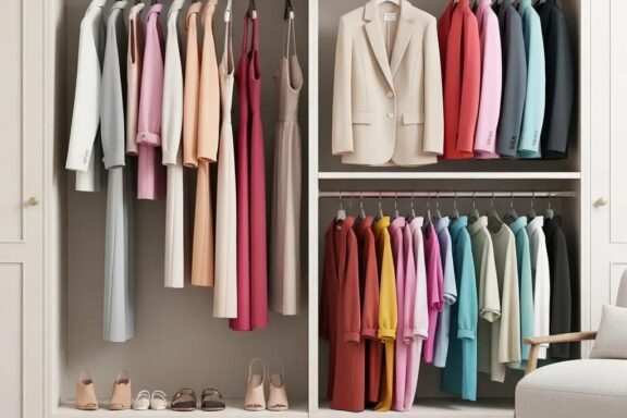 Stylish capsule wardrobe showcasing ten best colors for a versatile and timeless fashion collection