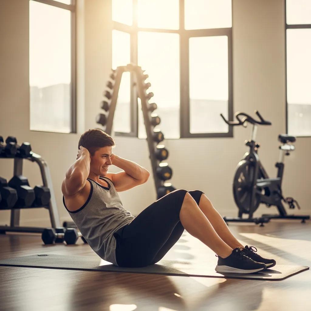 Fit individual exercising in a gym, representing effective fat loss strategies for endomorphs