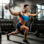 Fit mesomorph individual showcasing athleticism in a gym setting