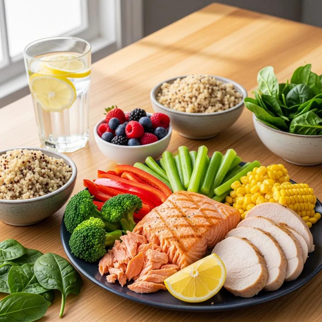 Gesunde Lebensmittel zur Unterstützung von Mesomorphen: Proteine, Gemüse und komplexe Kohlenhydrate