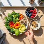 Healthy meal rich in fiber and probiotics for endomorph weight loss