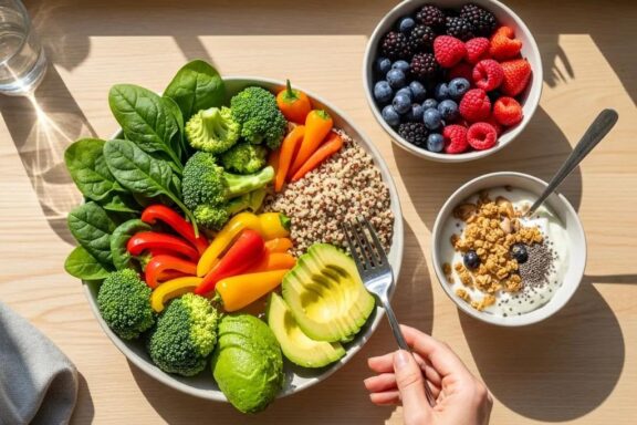 Healthy meal rich in fiber and probiotics for endomorph weight loss