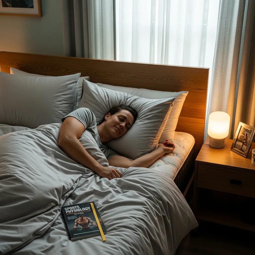 Person schläft ruhig — gute Schlafqualität fördert Muskelwachstum bei Mesomorphen