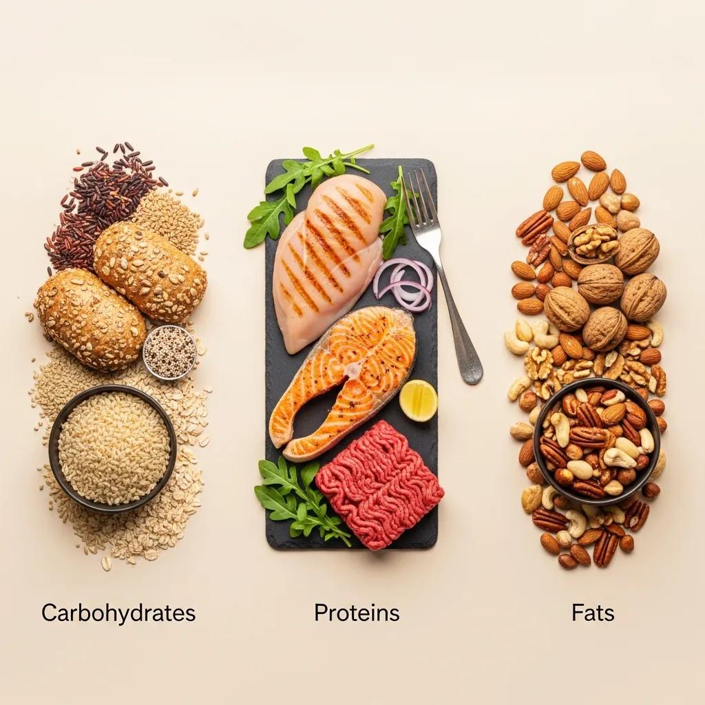Grafik der optimalen Makronährstoffverteilung für mesomorphe Ausdauersportler