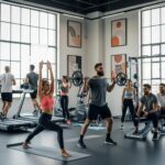 Diverse individuals participating in fitness activities, symbolizing body transformations and personal growth