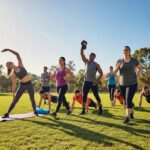 Diverse individuals showcasing different body types engaged in fitness activities, emphasizing the relationship between hormones and body shape