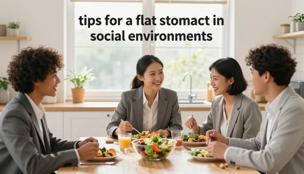 Tipps für einen flachen Bauch im sozialen Umfeld