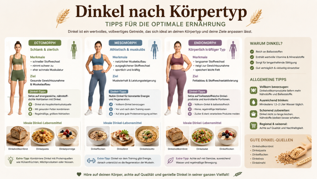 Dinkel nach Körpertyp Tipps für die optimale Ernährung