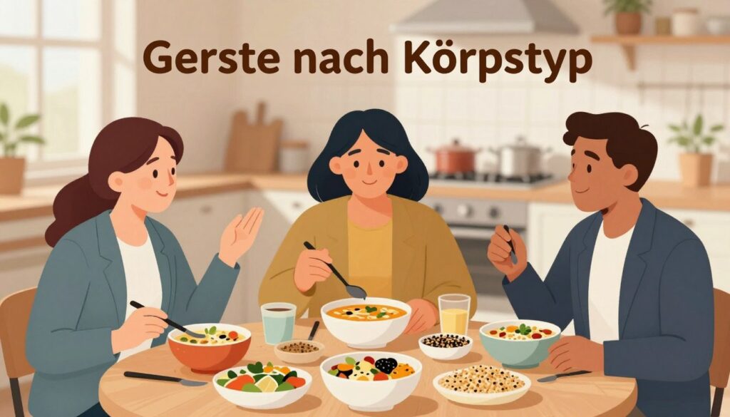 Gerste nach Körpertyp