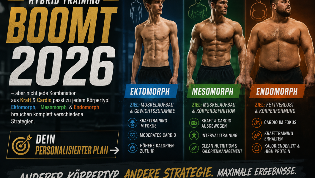 Hybrid Training nach Körpertyp Der komplette Guide für Ektomorph, Mesomorph & Endomorph