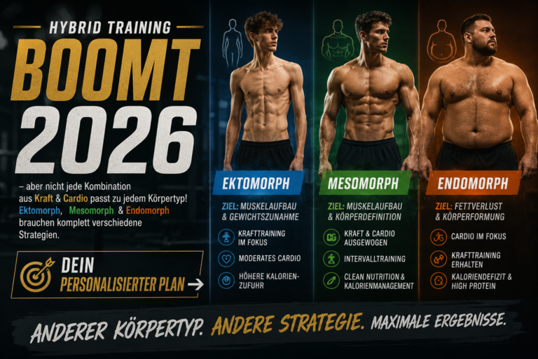 Hybrid Training nach Körpertyp: Der komplette Guide für Ektomorph, Mesomorph & Endomorph