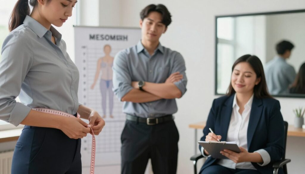 Taillenumfang Körpertyp messen Ektomorph Mesomorph Endomorph